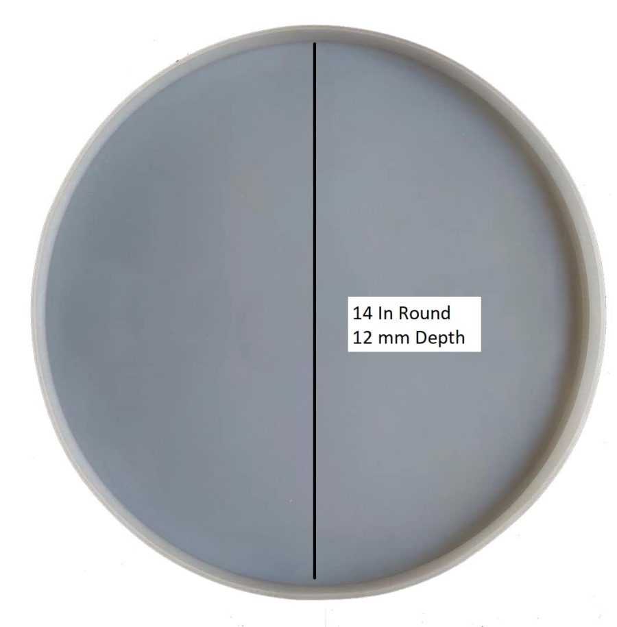 A81 - Round table top Mould  - 14  inch - 15MM Deep - Image 2