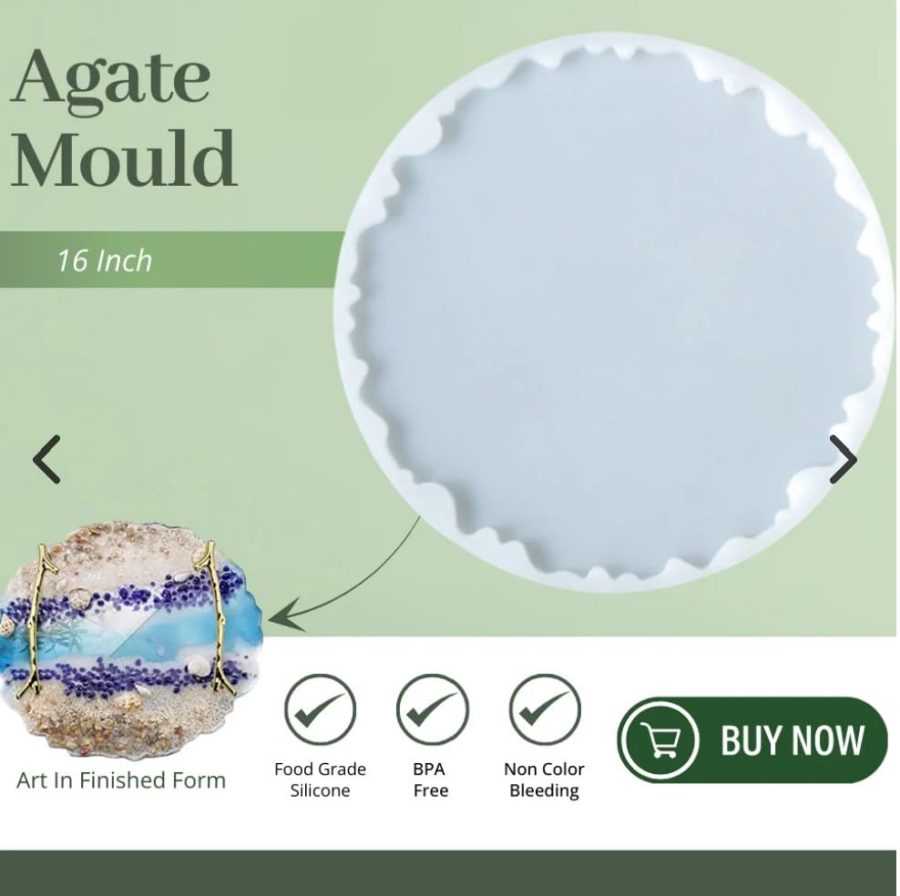 A94 - 16 inch agate Mould (heavy Quality) - 18/20 MM Deep