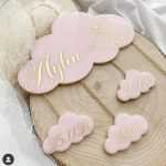B110 - Cloud Mold  /Deep cast / Key Holder Mold -Set of 5