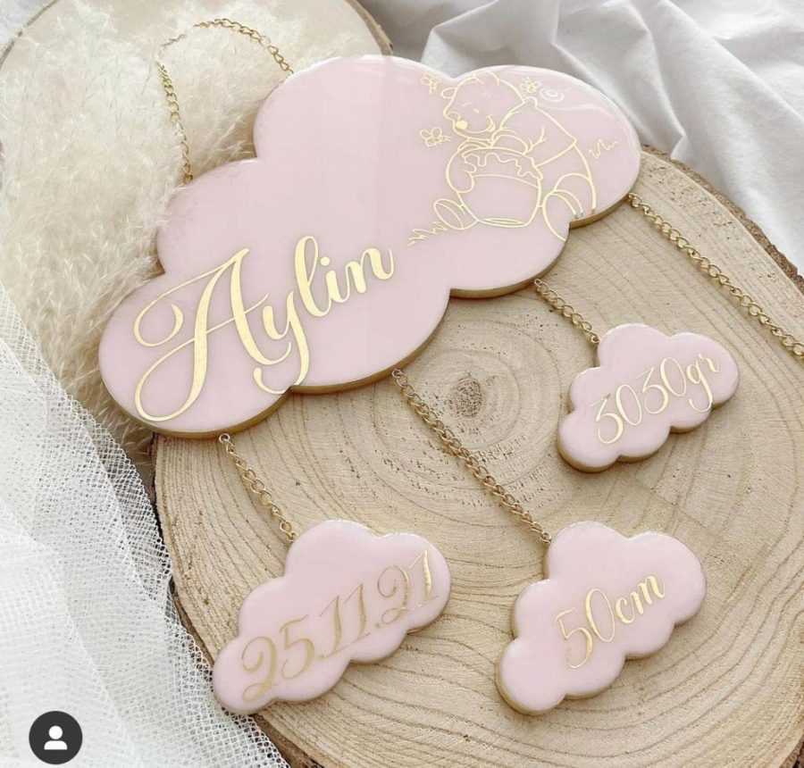 B110 - Cloud Mold  /Deep cast / Key Holder Mold -Set of 5