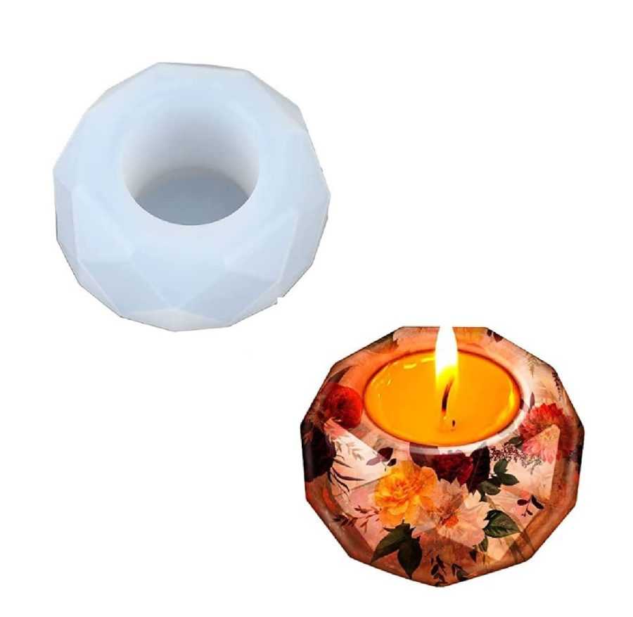 C92 - Tea light Mold /Candle Holder Mold / Decor Mold /Diwali Mold - Image 2