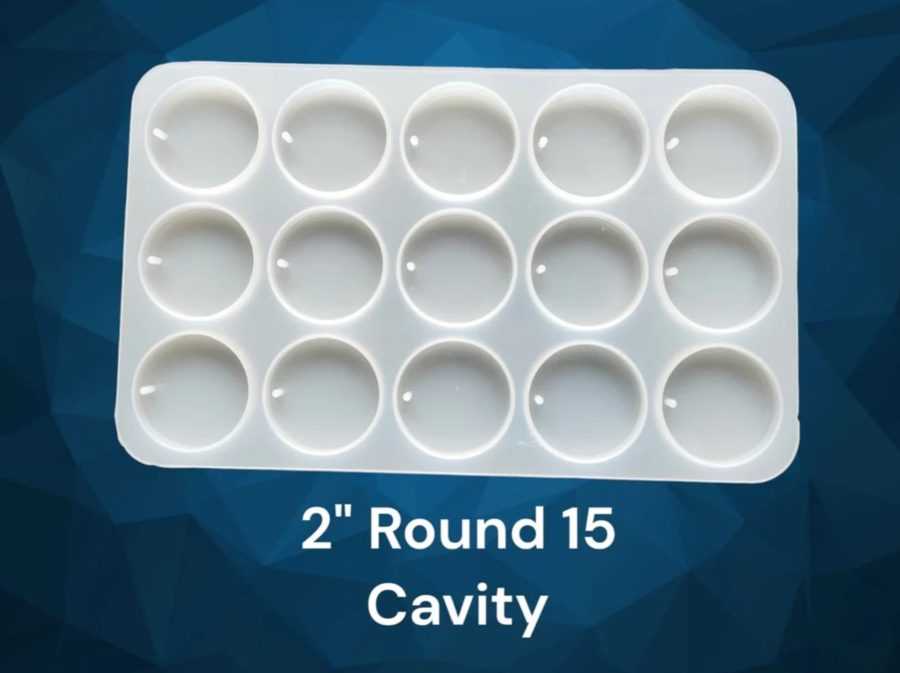 A5 - Round Mold - 15 Cavity 2 inch - With Hole