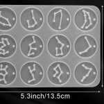 D36 - Zodiac Sign mold /Key chain mold / Jewellery Mold