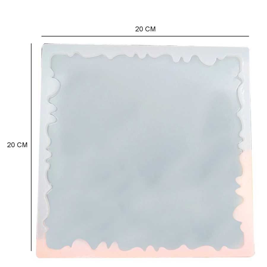 D54 - Square Agate Mold  / Thali Mold / Tray Mold - 8*8 inch - Image 2