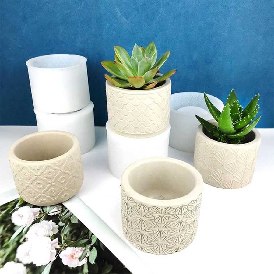 D91 - Planter Mold / Flower Pot Mold - 3D Design (Handmade Silicon Mold) - Image 3