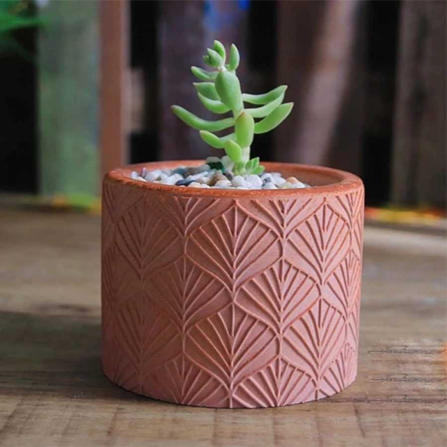 D91 - Planter Mold / Flower Pot Mold - 3D Design (Handmade Silicon Mold)