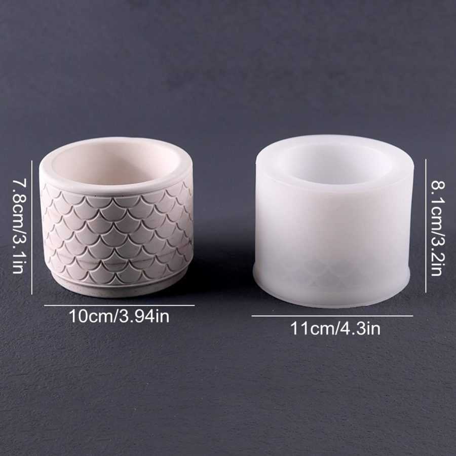 D92 – Planter Mold / Flower Pot Mold – 3D Design (Handmade Silicon Mold) - Image 3