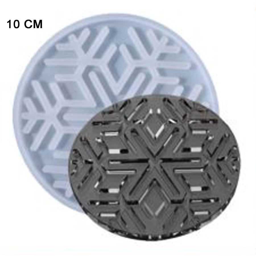 D94 - Coaster Mold / Xmas Mold / Christmas Mold - 4 inch - Image 2